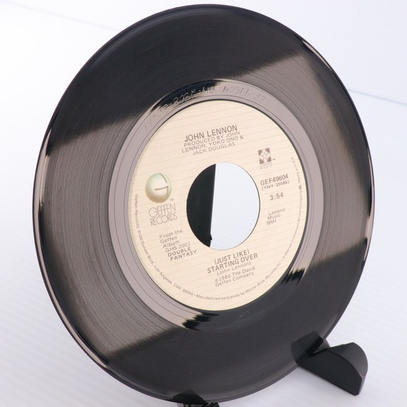 John Lennon, (Just Like) Starting Over / Kiss Kiss Kiss, 45 rpm 7" Single Record - Picture 3 of 7